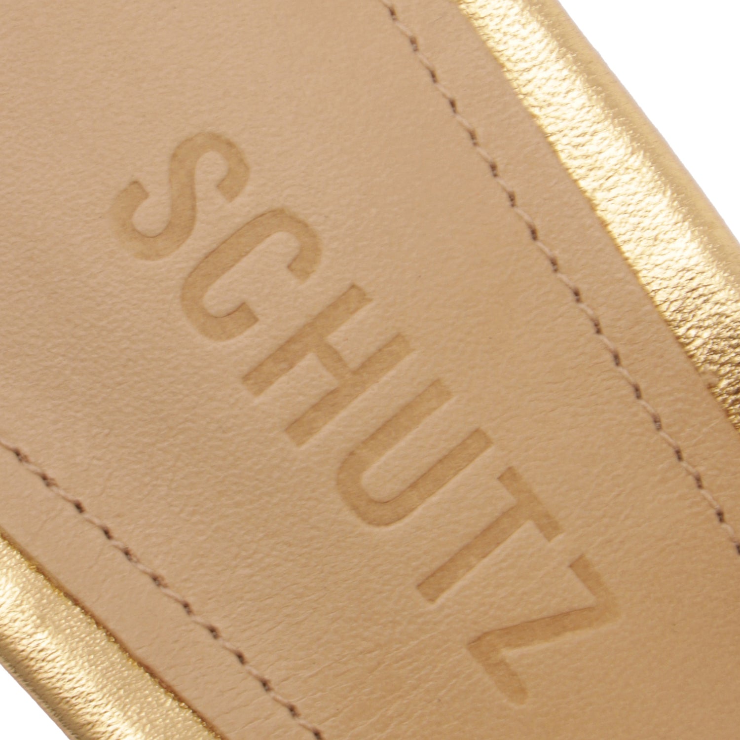 Ully Metallic Leather Sandal Gold Metallic Leather