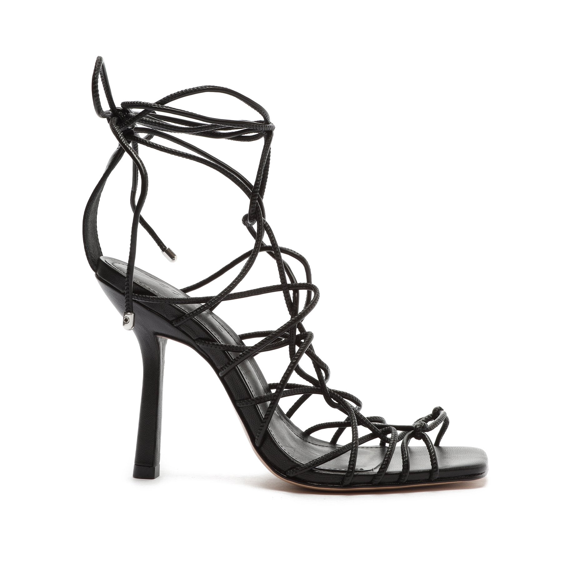 Heyde Leather Sandal OLD 5 Black Nappa Leather - Schutz Shoes