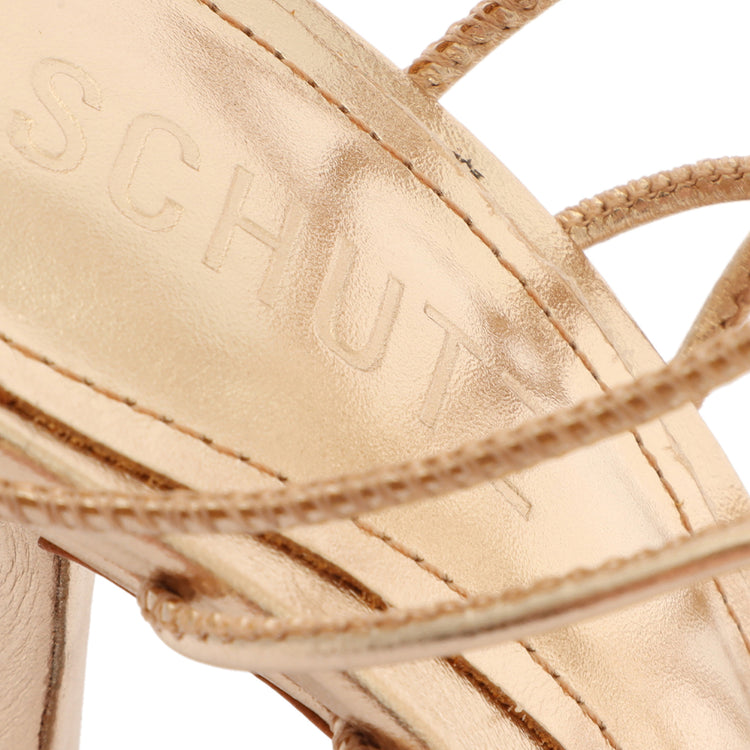 Heyde Metallic Leather Sandal Sandals Sale    - Schutz Shoes