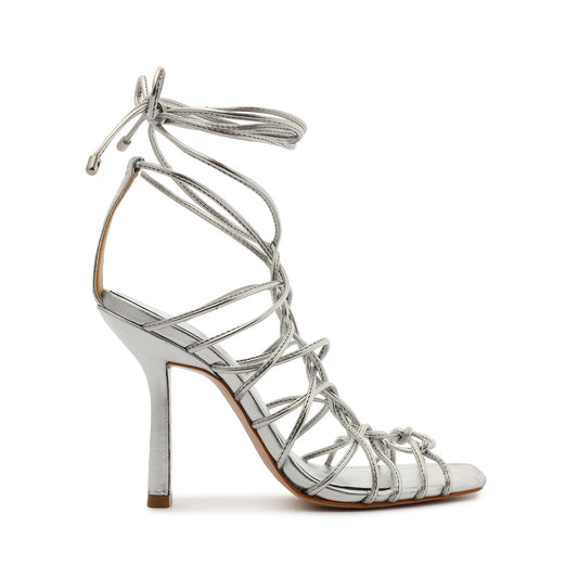 Heyde Nappa Leather Sandal Sandals OLD 5 Silver Nappa Leather - Schutz Shoes