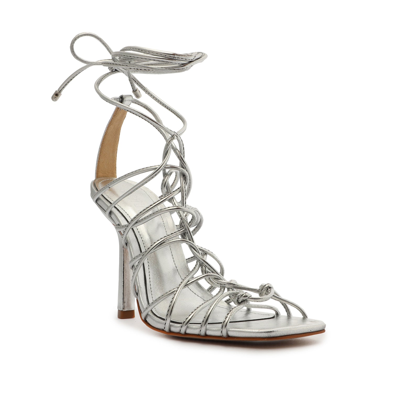 Heyde Nappa Leather Sandal Silver Nappa Leather