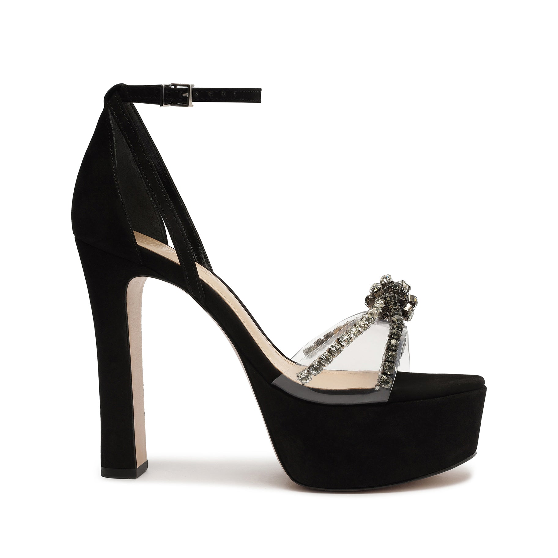 Jayda Platform Nubuck Sandal Sandals Fall 22 5 Black Nubuck - Schutz Shoes