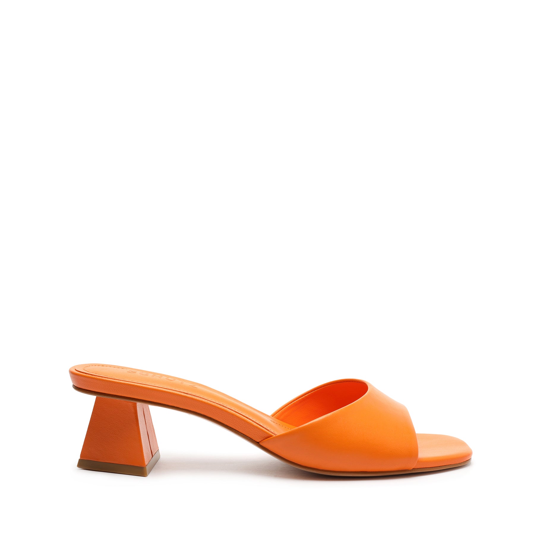 Lizah Lo Leather Sandal Sandals Sale 5 Bright Tangerine Leather - Schutz Shoes