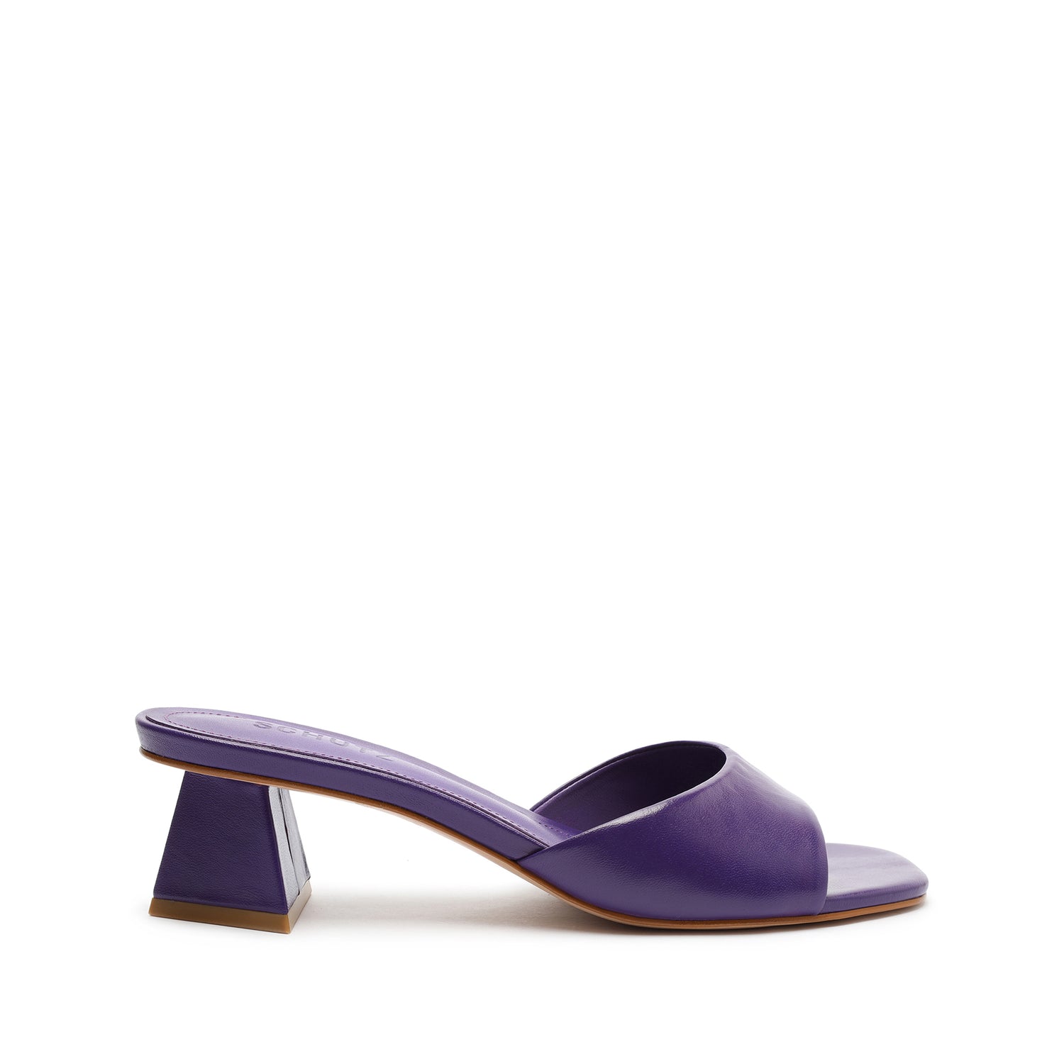 Lizah Lo Leather Sandal Sandals Sale 5 Purple Cherry Leather - Schutz Shoes