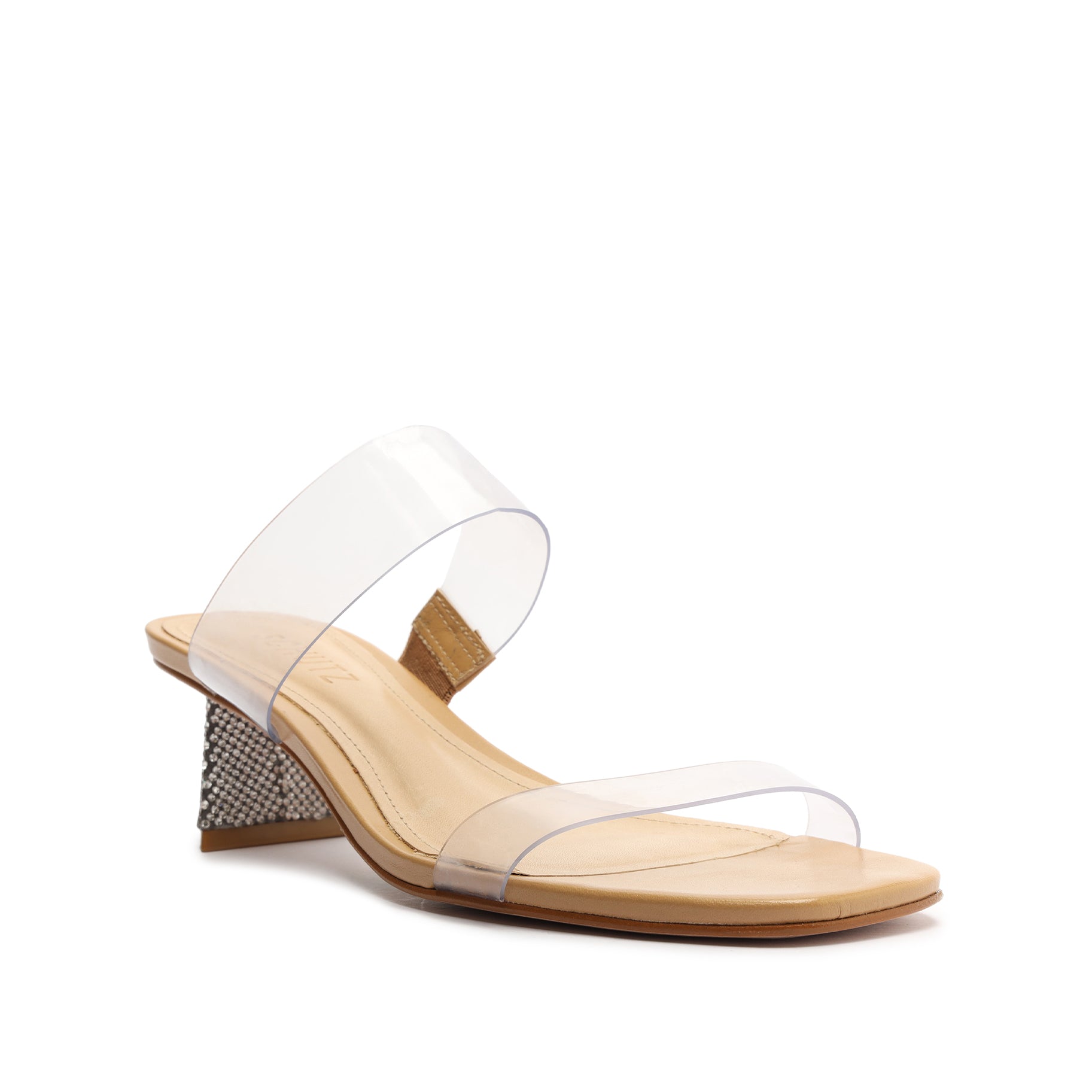 Ariellen Low Vinyl & Rhinestones Mule Sandals Sale    - Schutz Shoes