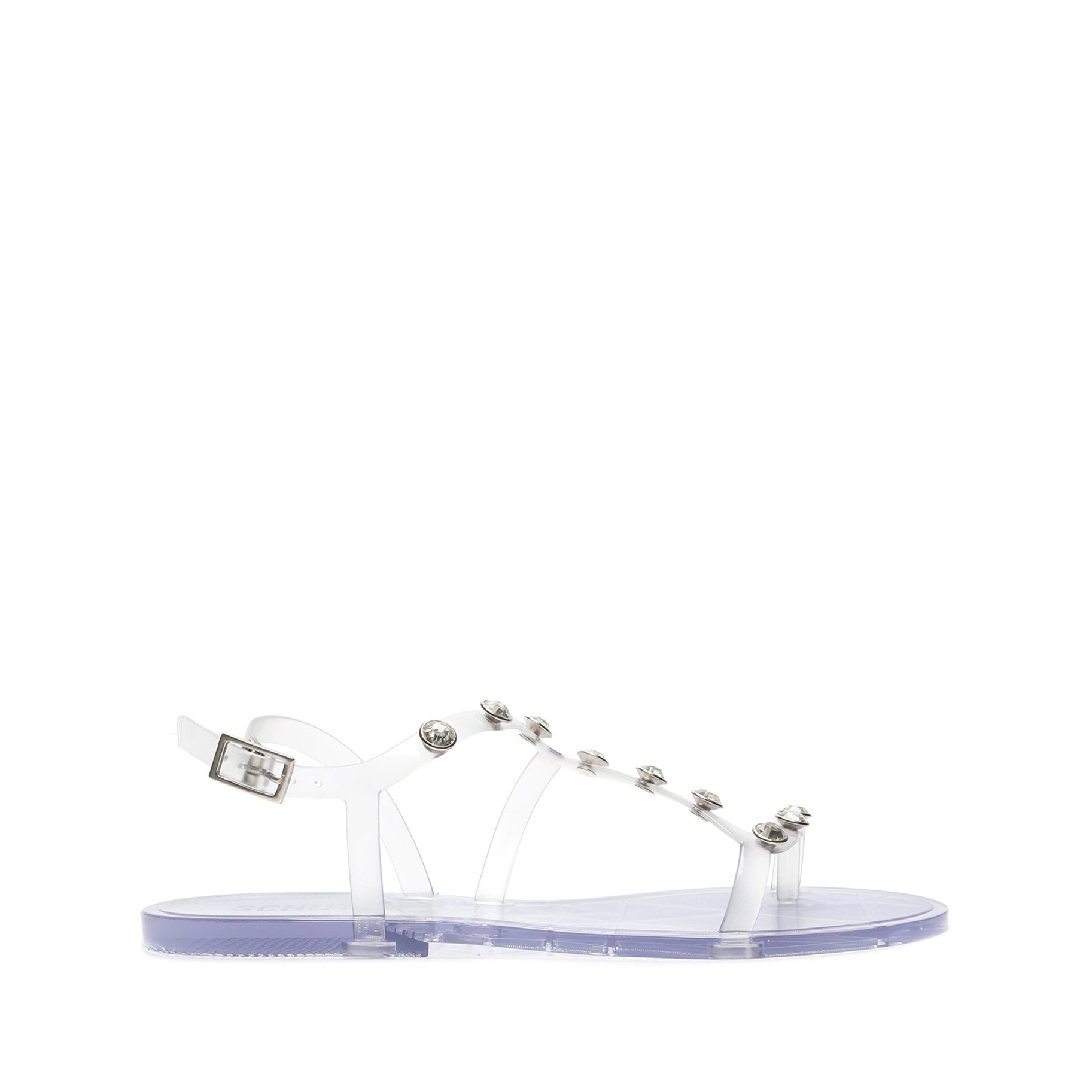 Bria Sandal Flats Sale 6 Clear PVC - Schutz Shoes