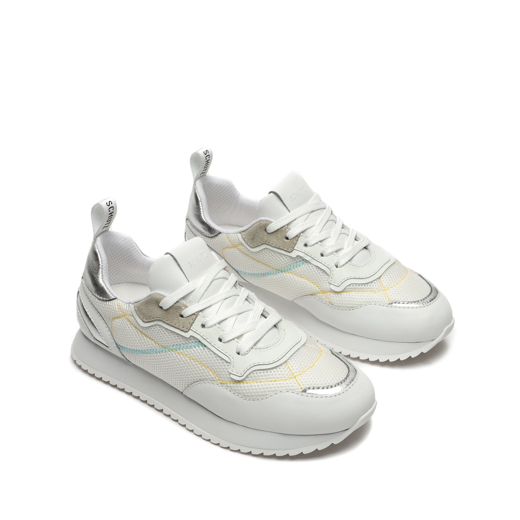 Penny Mixed Media Sneaker Sneakers Inactive    - Schutz Shoes