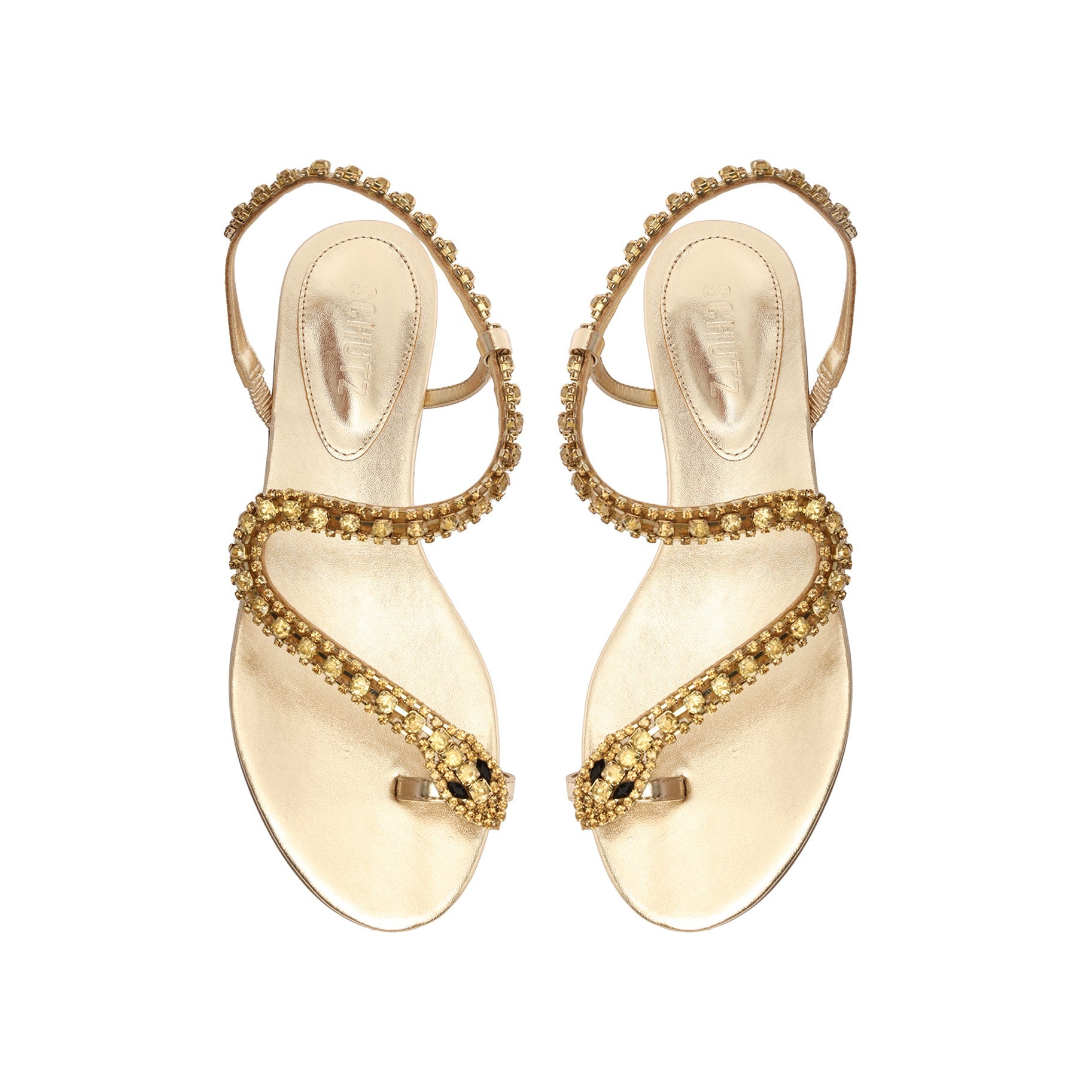 Court Metallic Sandal Flats Sale    - Schutz Shoes