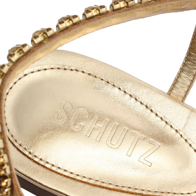Court Metallic Sandal Flats Sale    - Schutz Shoes