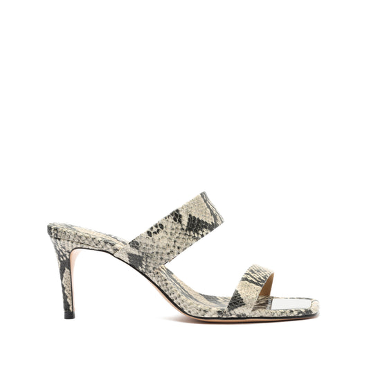 Aruana Snake-Embossed Leather Sandal Sandals Sale 5 Natural Snake Snake-Embossed Leather - Schutz Shoes