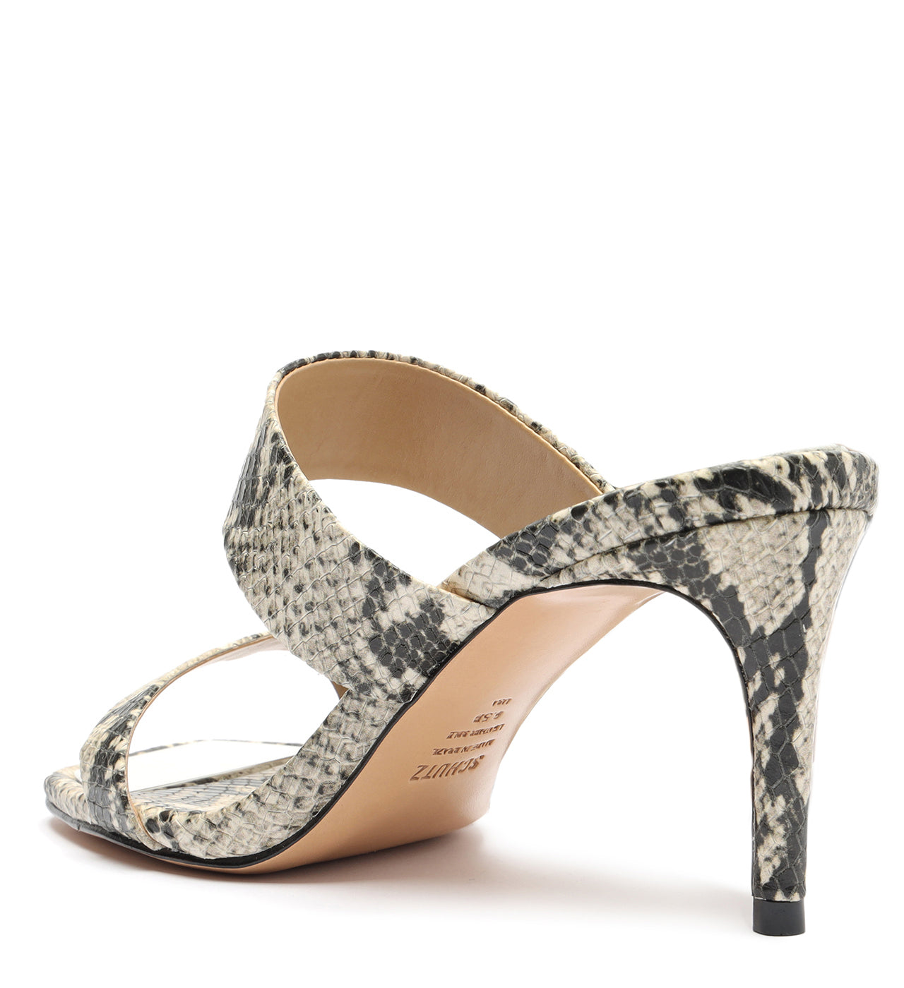 Aruana Snake-Embossed Leather Sandal Sandals Sale    - Schutz Shoes