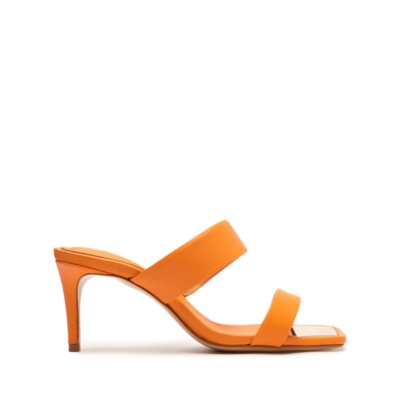 Aruana Nappa Leather Sandal Sandals Sale 5 Bright Tangerine Nappa Leather - Schutz Shoes