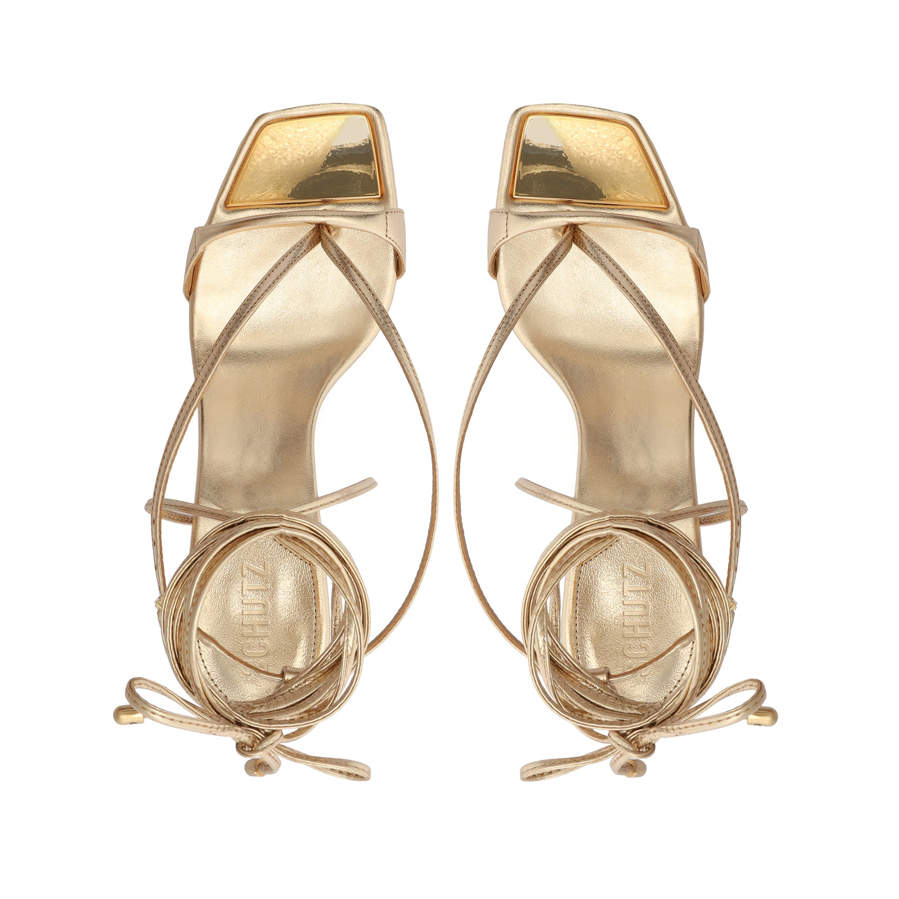 Vikki Lo Metallic Leather Sandal Sandals Sale    - Schutz Shoes