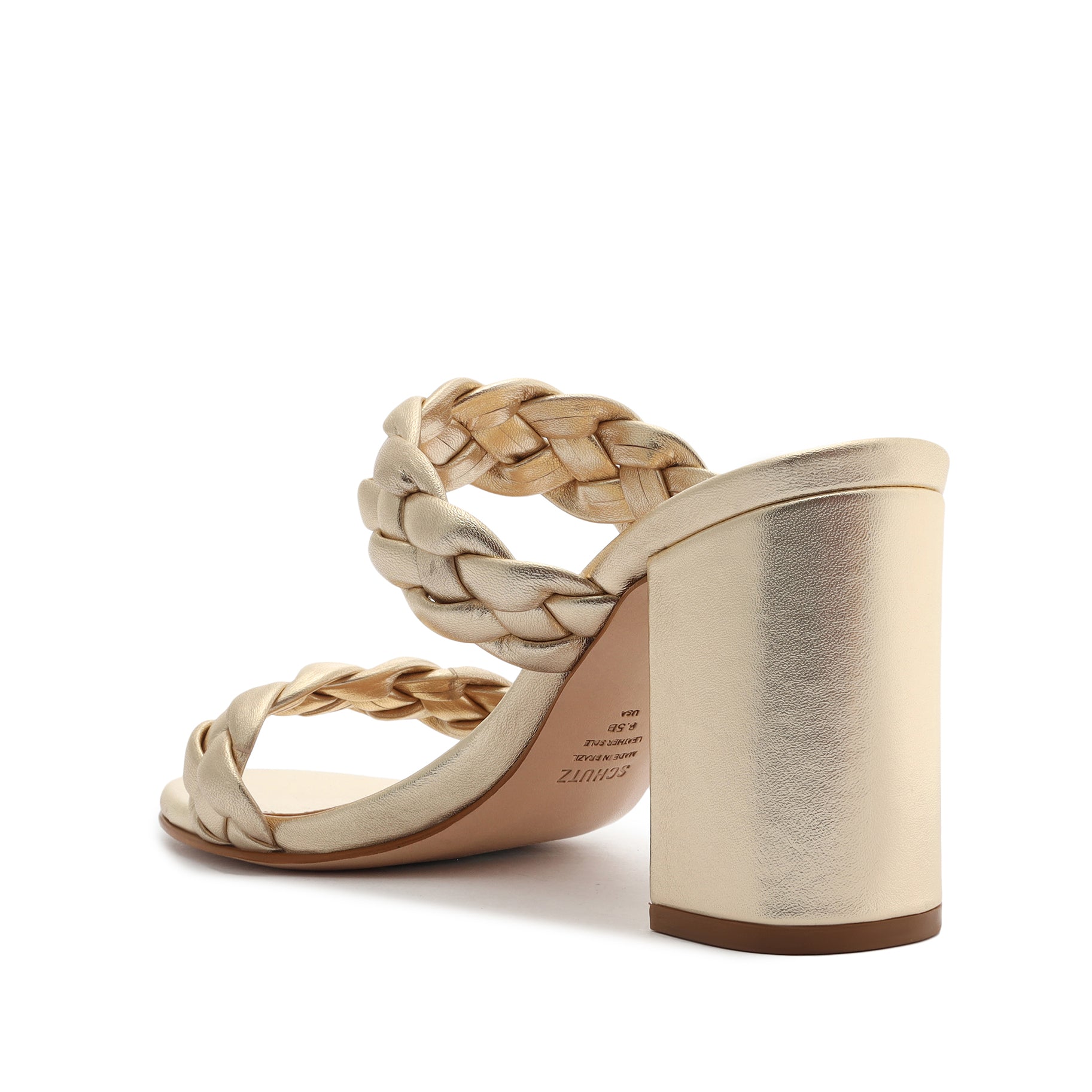 Myreh Metallic Leather Sandal Sandals OLD    - Schutz Shoes