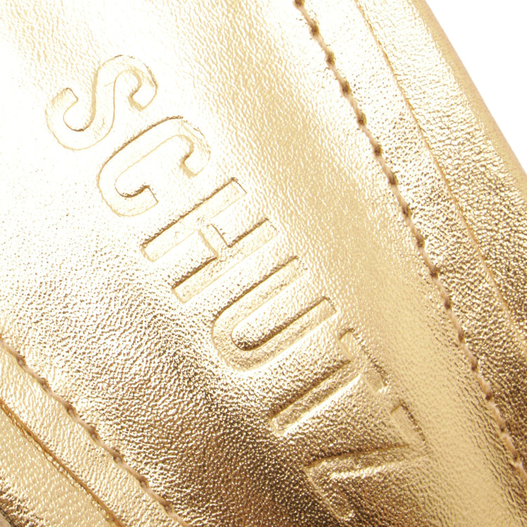 Evangeline Metallic Leather Sandal Gold Metallic Leather