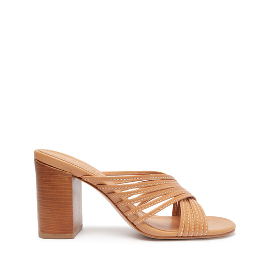 Evangeline Atanado Leather Sandal Sandals OLD 5 Honey Peach Atanado Leather - Schutz Shoes