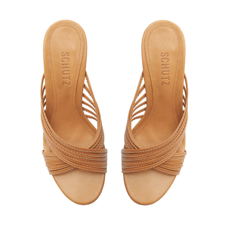 Evangeline Atanado Leather Sandal Sandals Spring 23    - Schutz Shoes