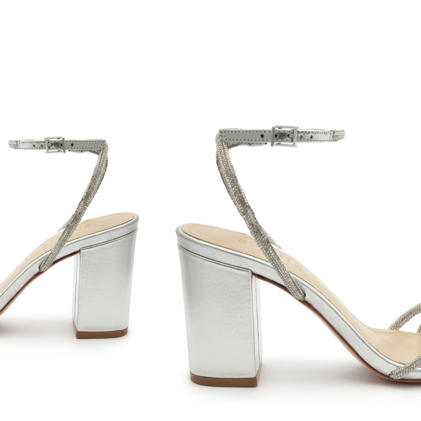 CL Slippers Silver PVC and Iridescent Nappa Leather 251047