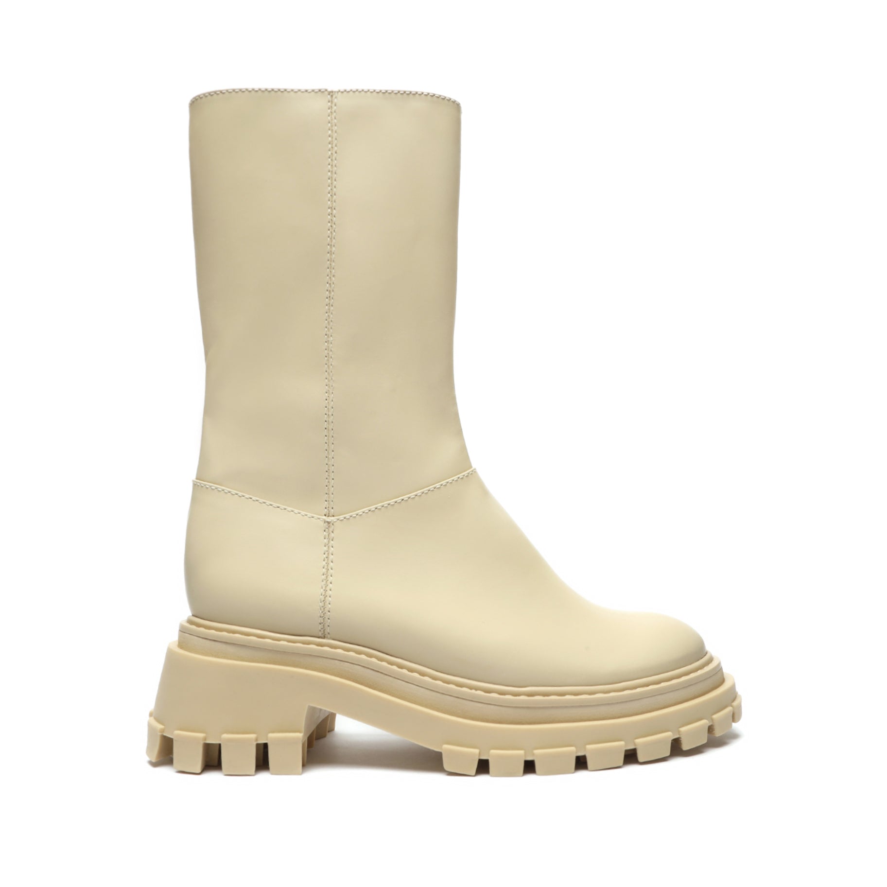 Juany Rubber Leather Boot Booties Sale 5 Eggshell Leather - Schutz Shoes