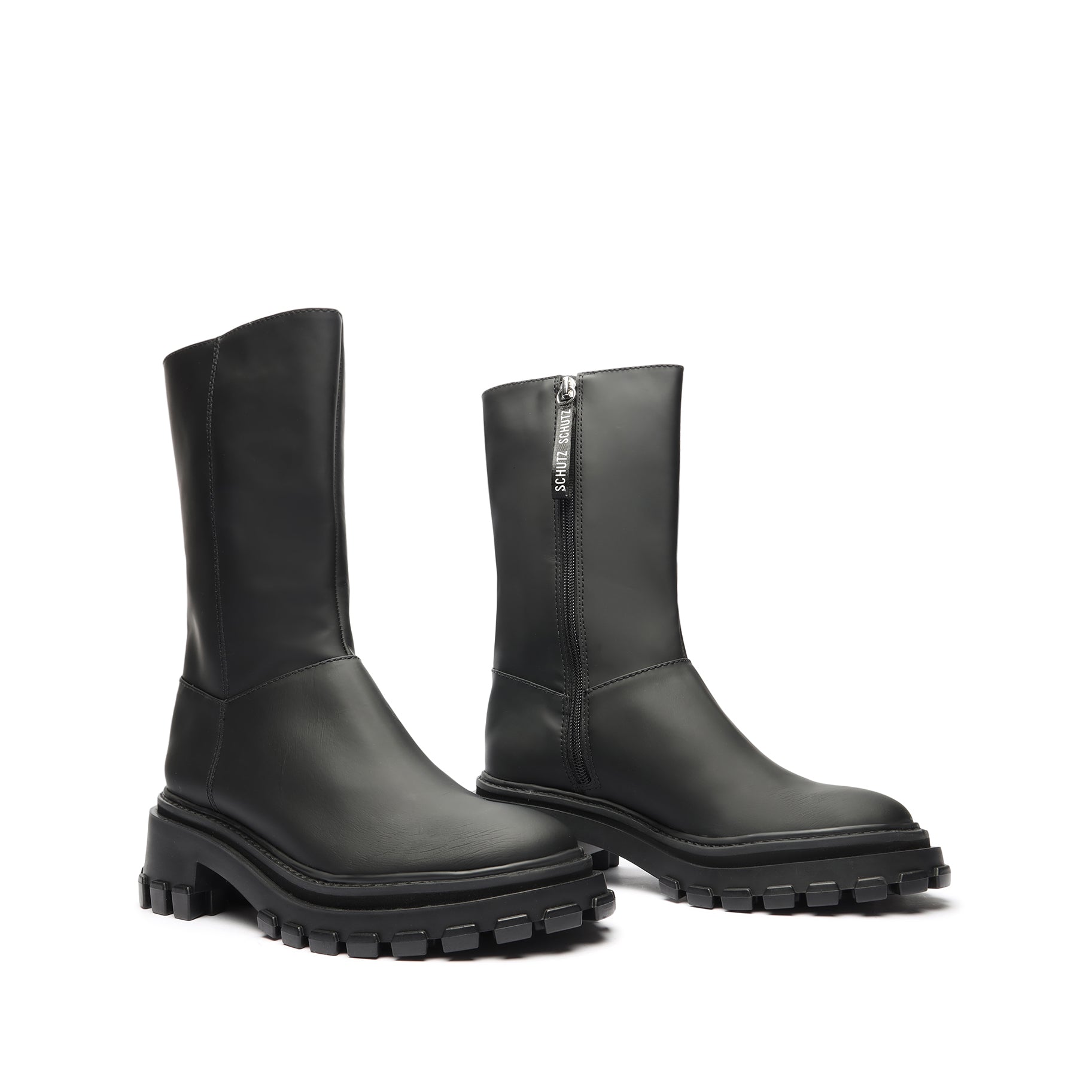 Juany Rubber Leather Boot Booties Sale    - Schutz Shoes