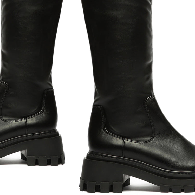 Kendy Up Leather Boot Black Nappa Leather