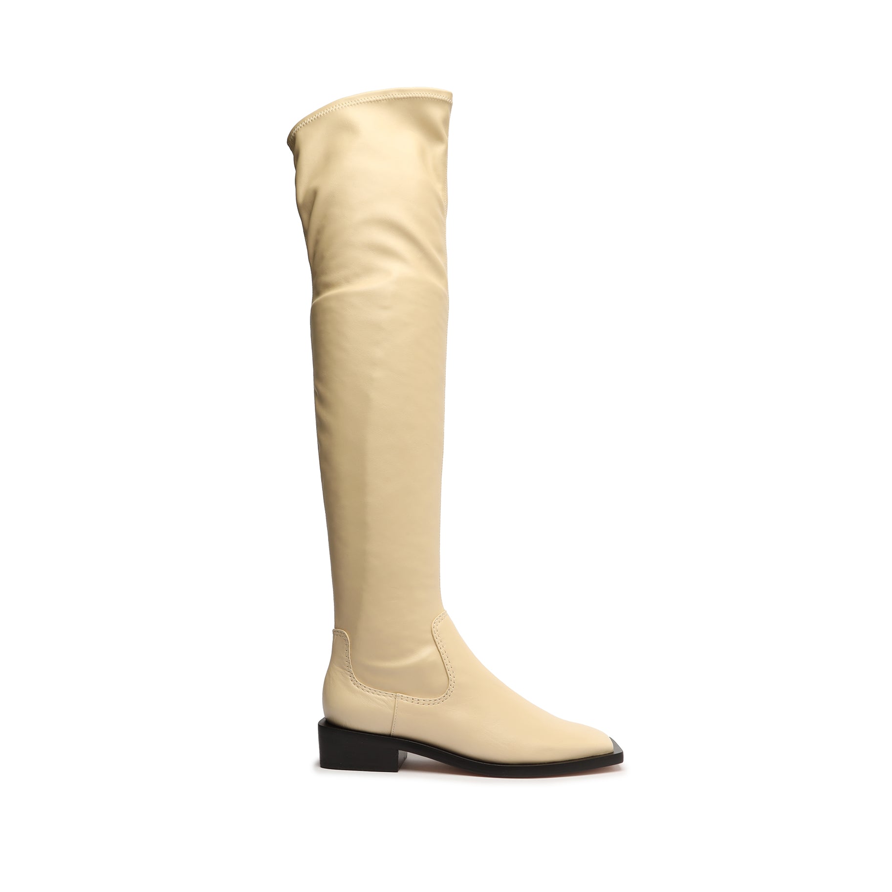 Guily Up Leather Boot Boots Sale 5 Eggshell Nappa Leather - Schutz Shoes