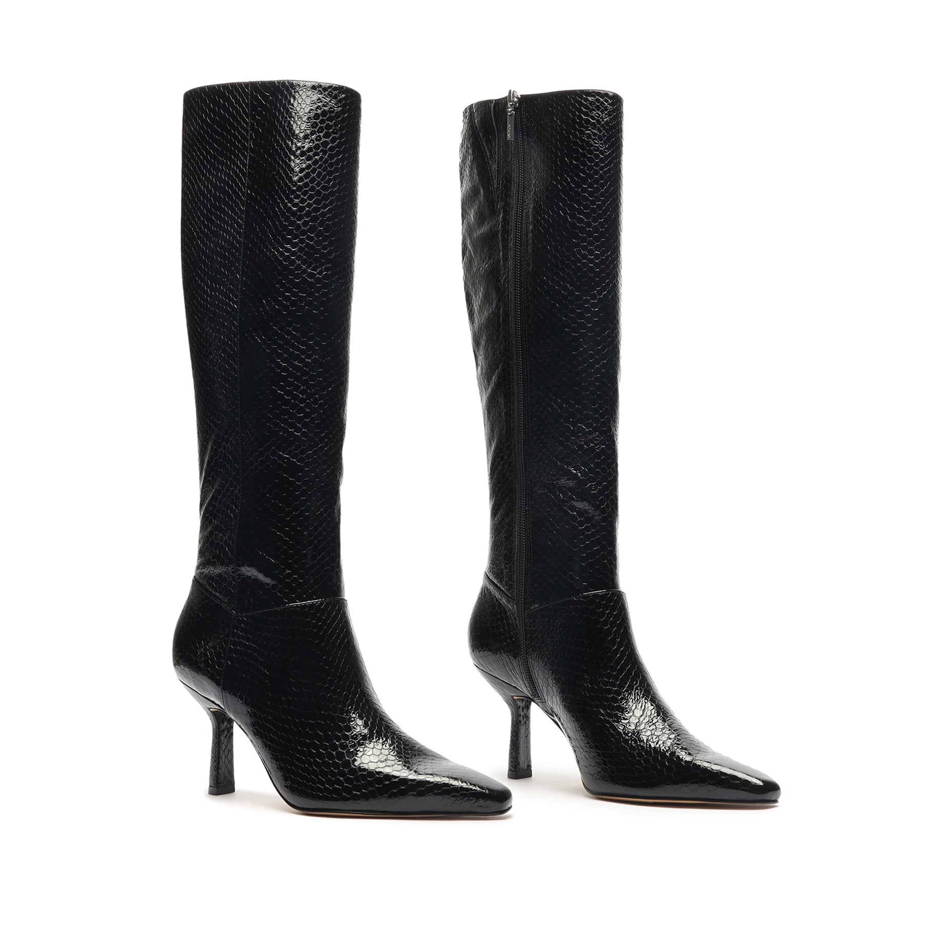 Jupitar Snake-Embossed Leather Boot Boots Sale    - Schutz Shoes