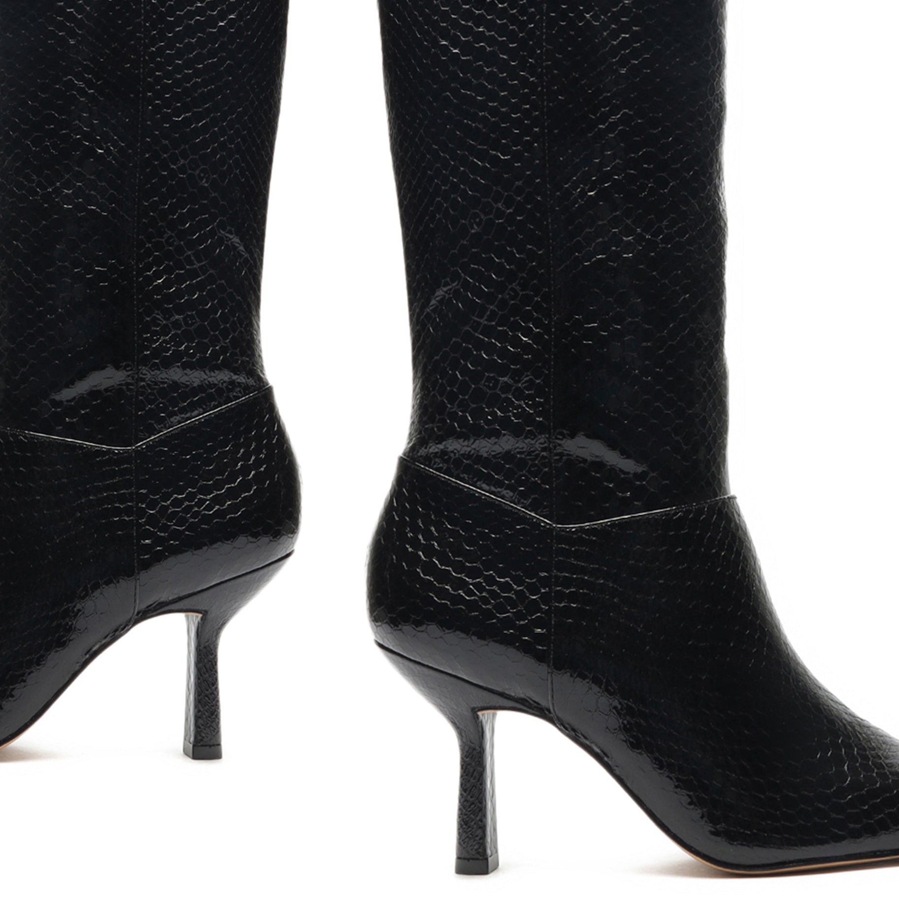 Jupitar Snake-Embossed Leather Boot Boots Sale    - Schutz Shoes