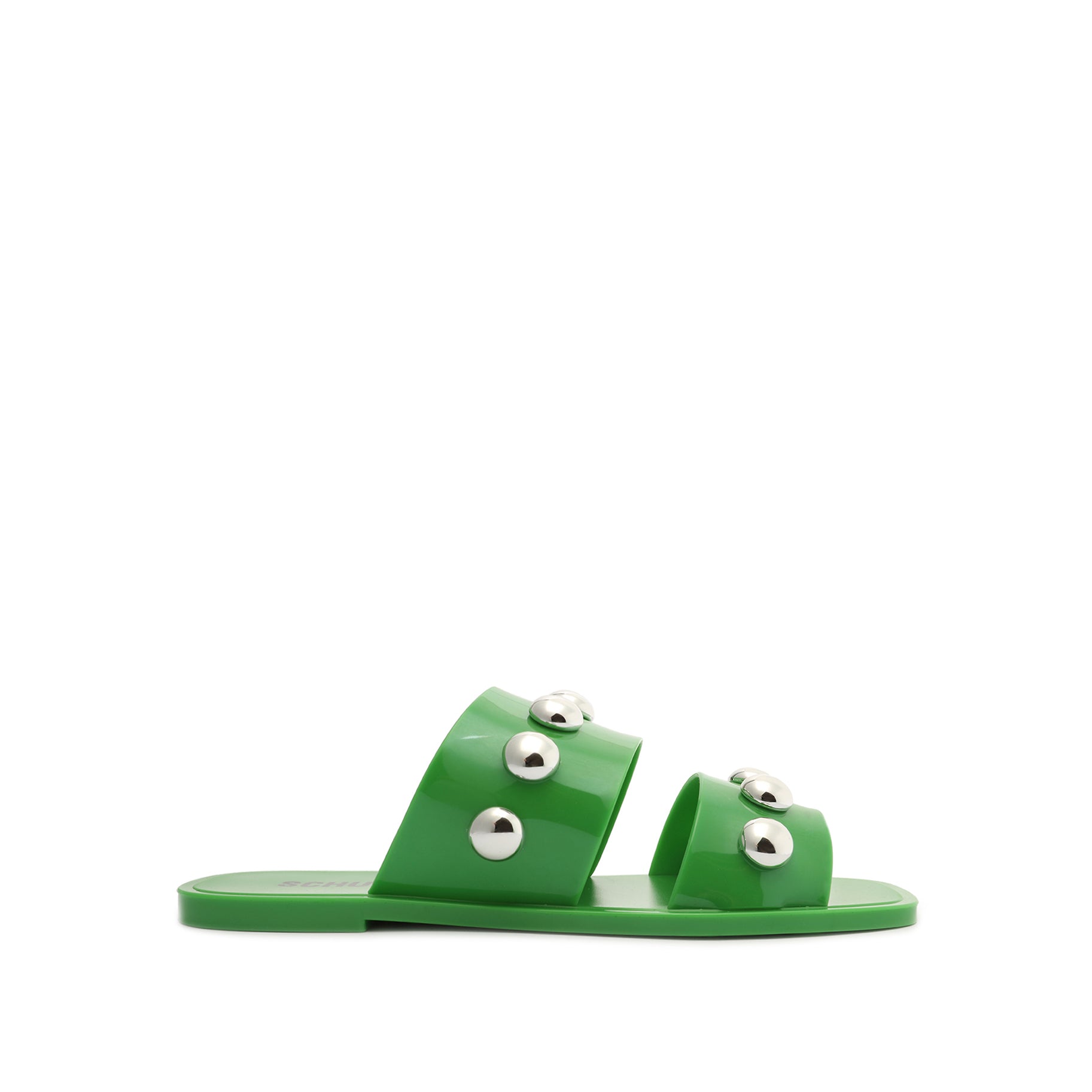 Lizzie Jelly Sandal Flats Sale 6 Full Green Jelly - Schutz Shoes