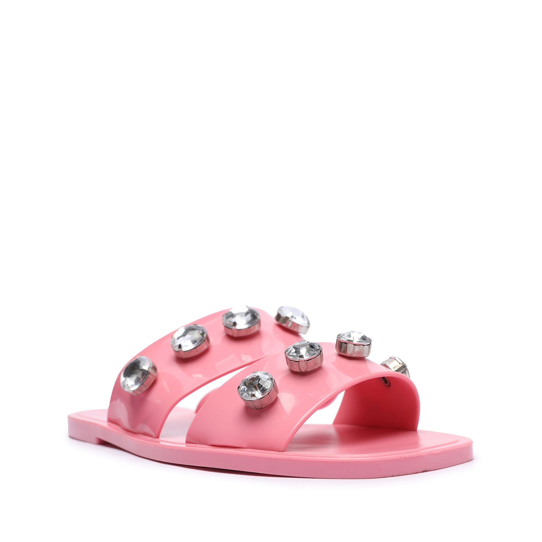 Lizzie Crystal PVC Sandal Flats OLD    - Schutz Shoes