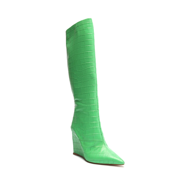 Asya Up Crocodile-Embossed Leather Boot Boots Sale    - Schutz Shoes