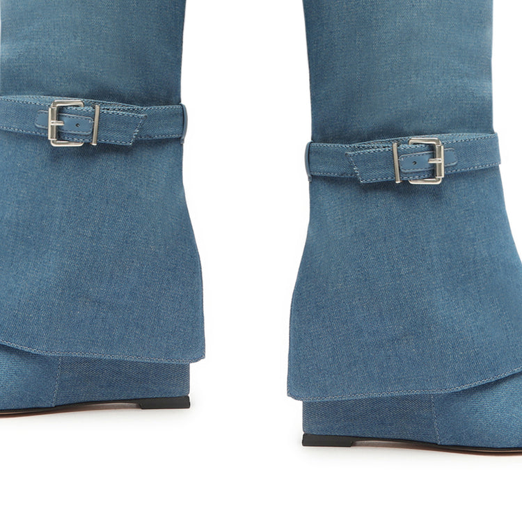 Jorian Up Casual Nappa & Denim Boot Blue & Summer Jeans Nappa & Denim