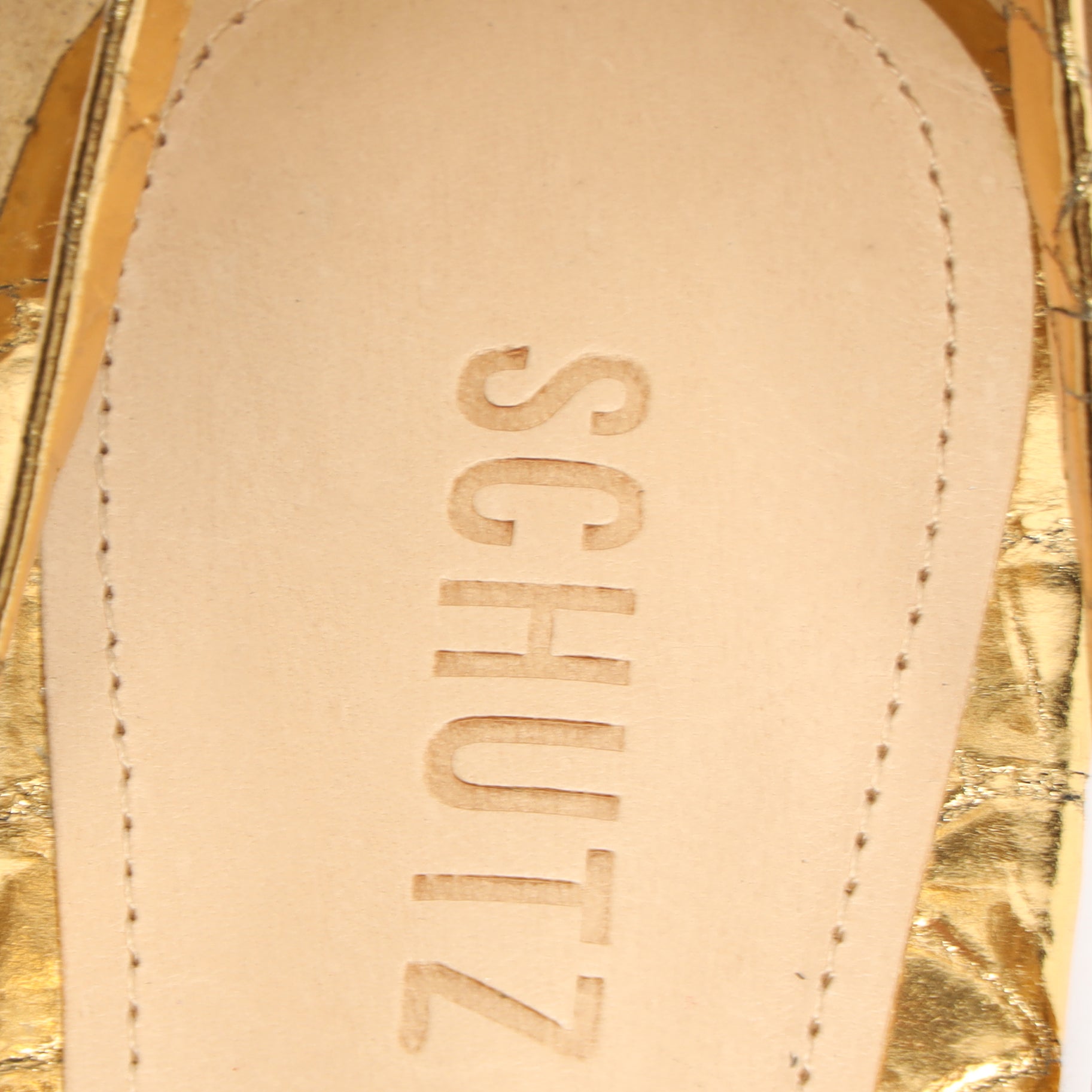 Lily Metallic Flat Sandal Flats OLD    - Schutz Shoes