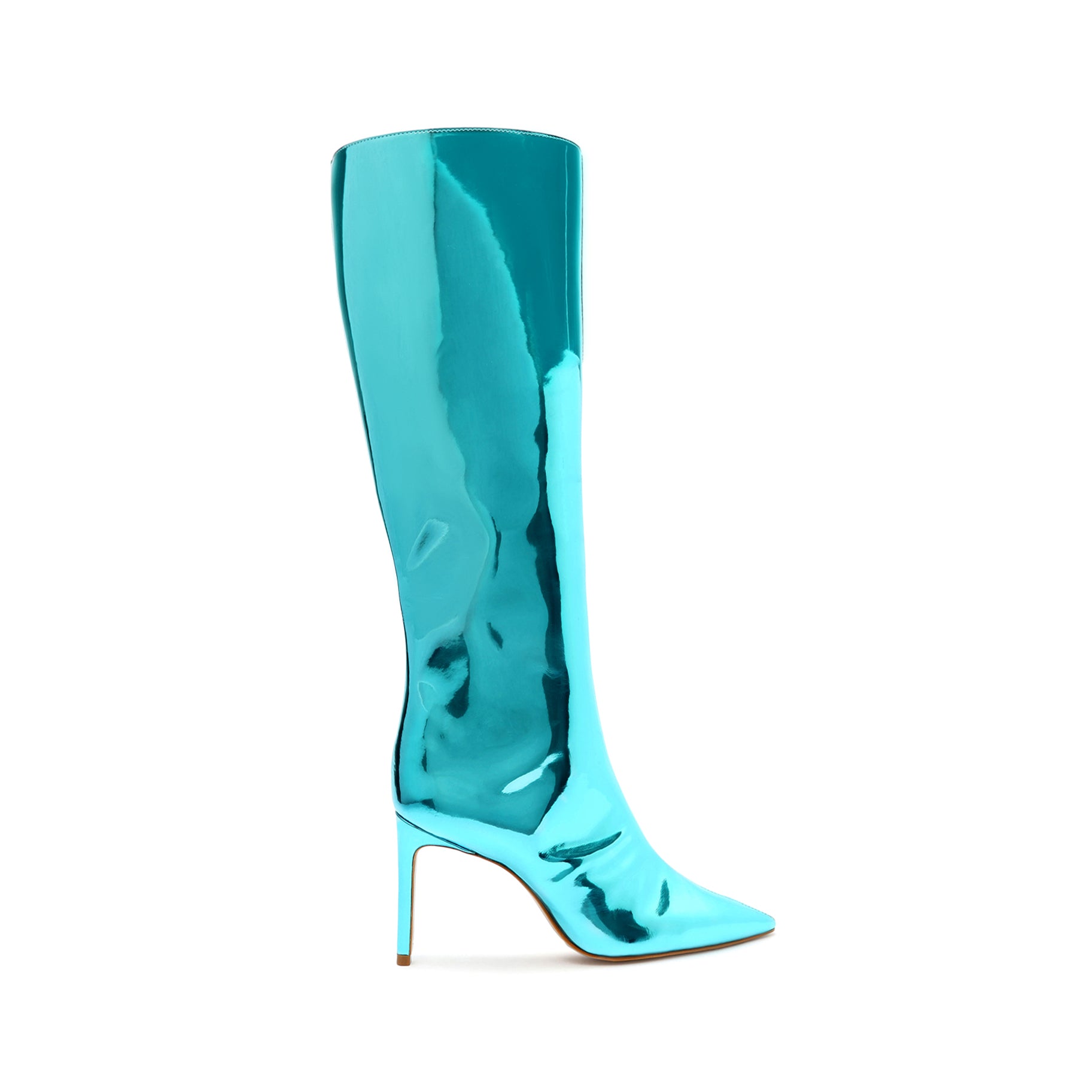 Mary Up Specchio Leather Boot Boots Pre Fall 22 5 Turquoise Specchio Leather - Schutz Shoes