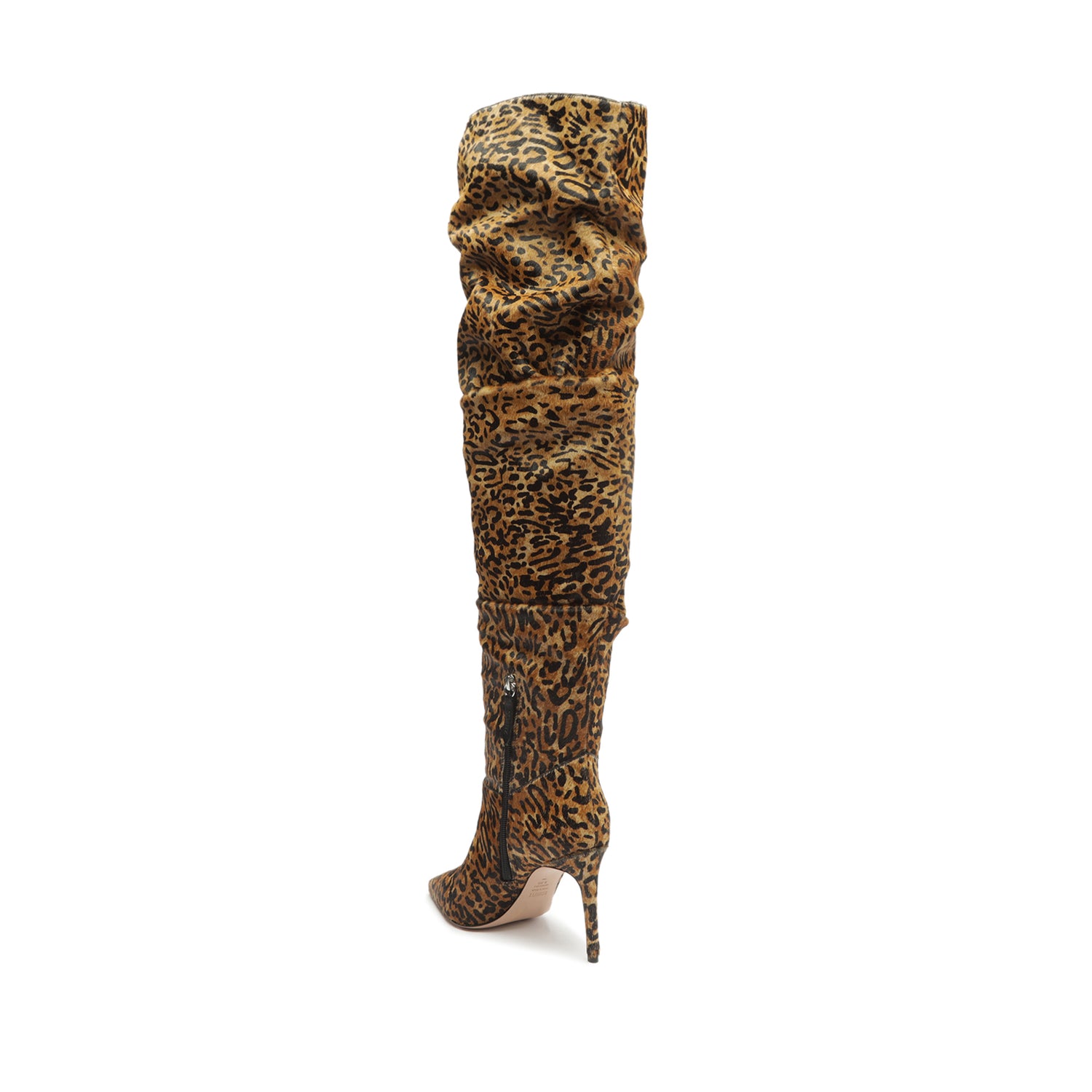 Ashlee Over The Knee Leather Boot Animal Print