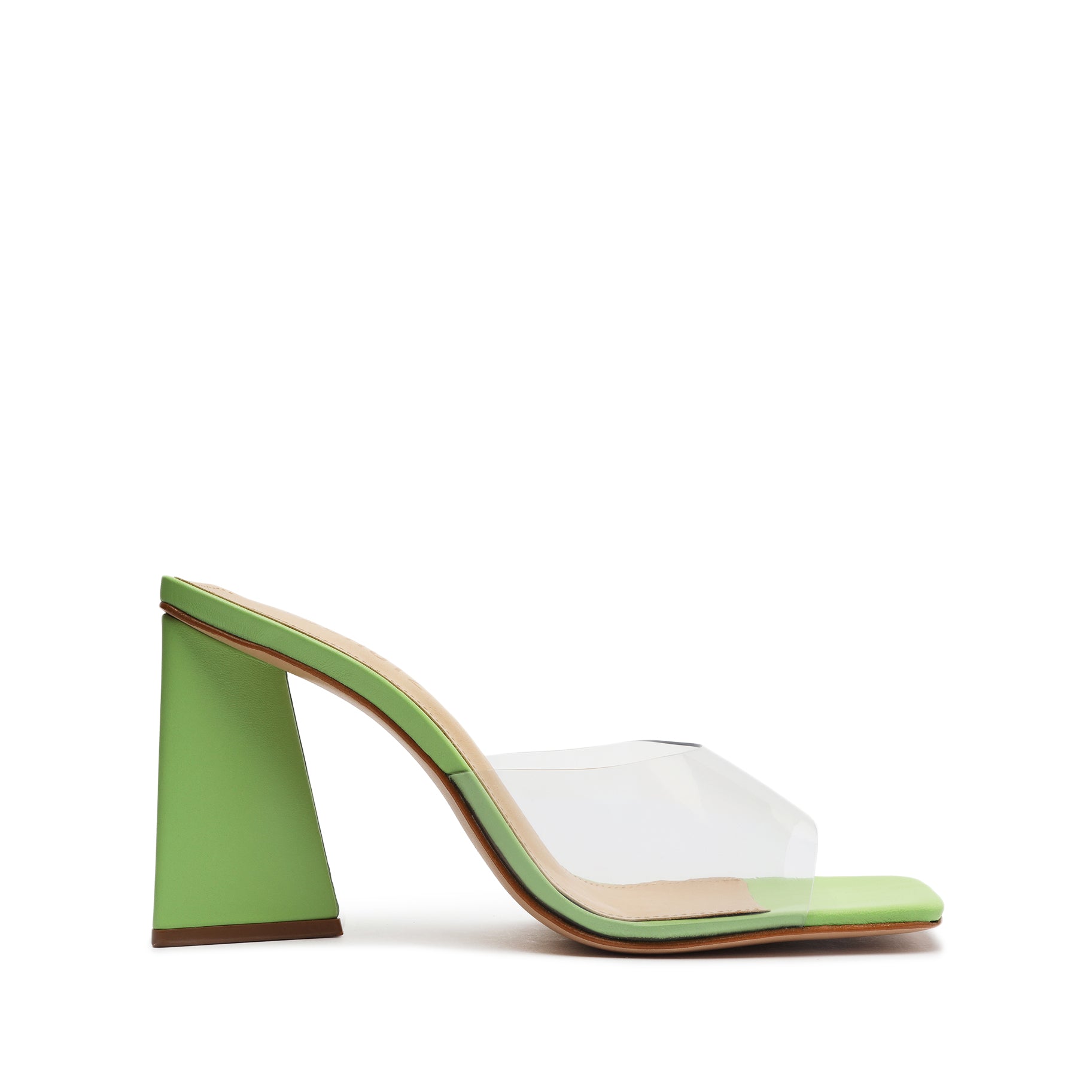 Lizah Vinyl Sandal Sandals OLD 5 Lime Green Vinyl - Schutz Shoes