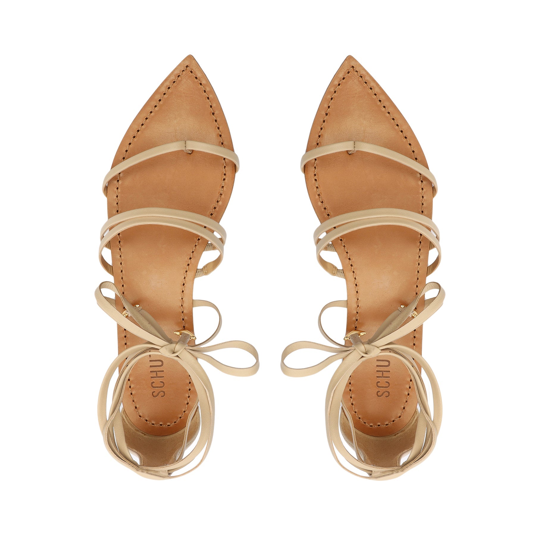 Leaf Leather Flat Sandal Flats Sale    - Schutz Shoes