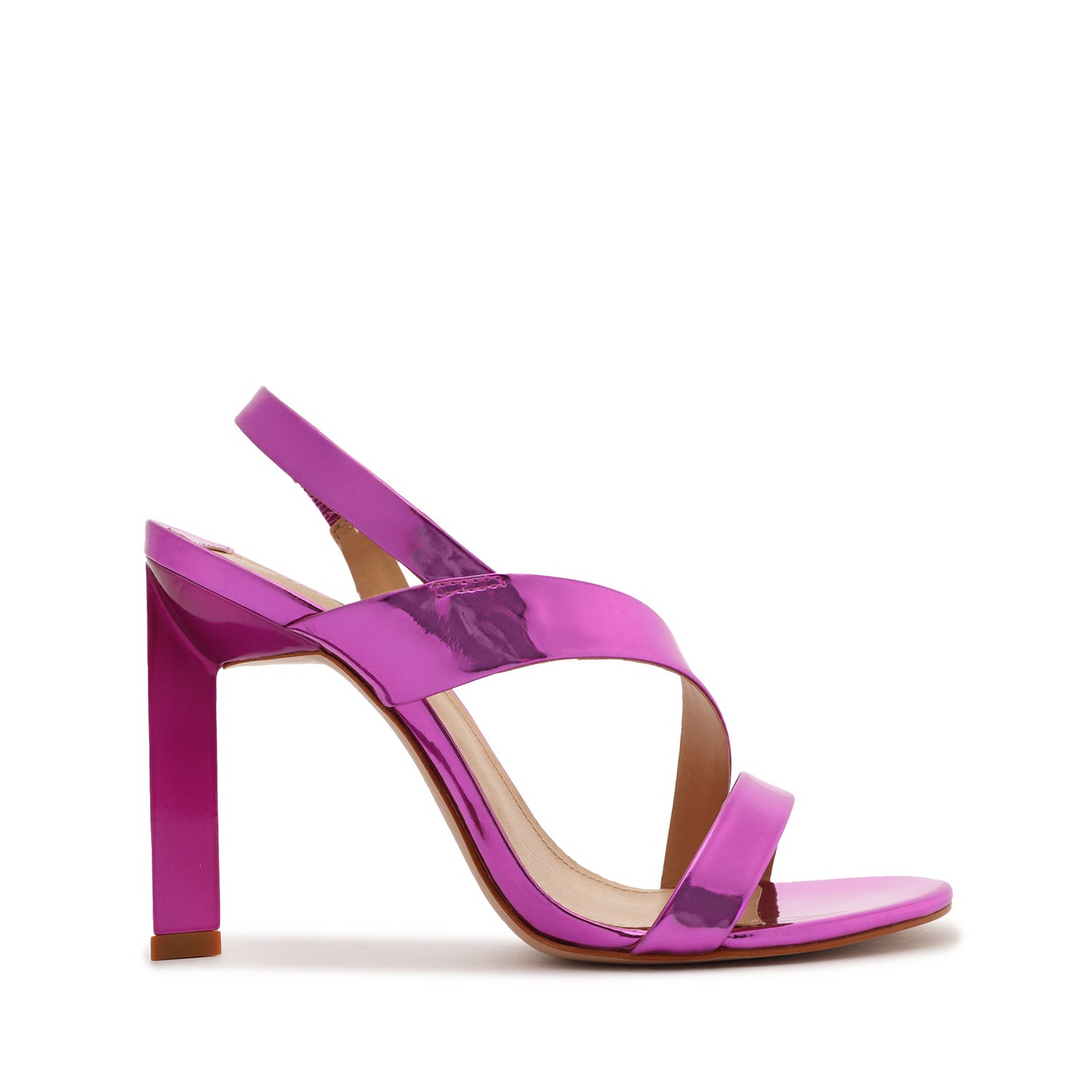 Kelly Specchio Leather Sandal Sandals OLD 5 Fucsia Specchio Leather - Schutz Shoes