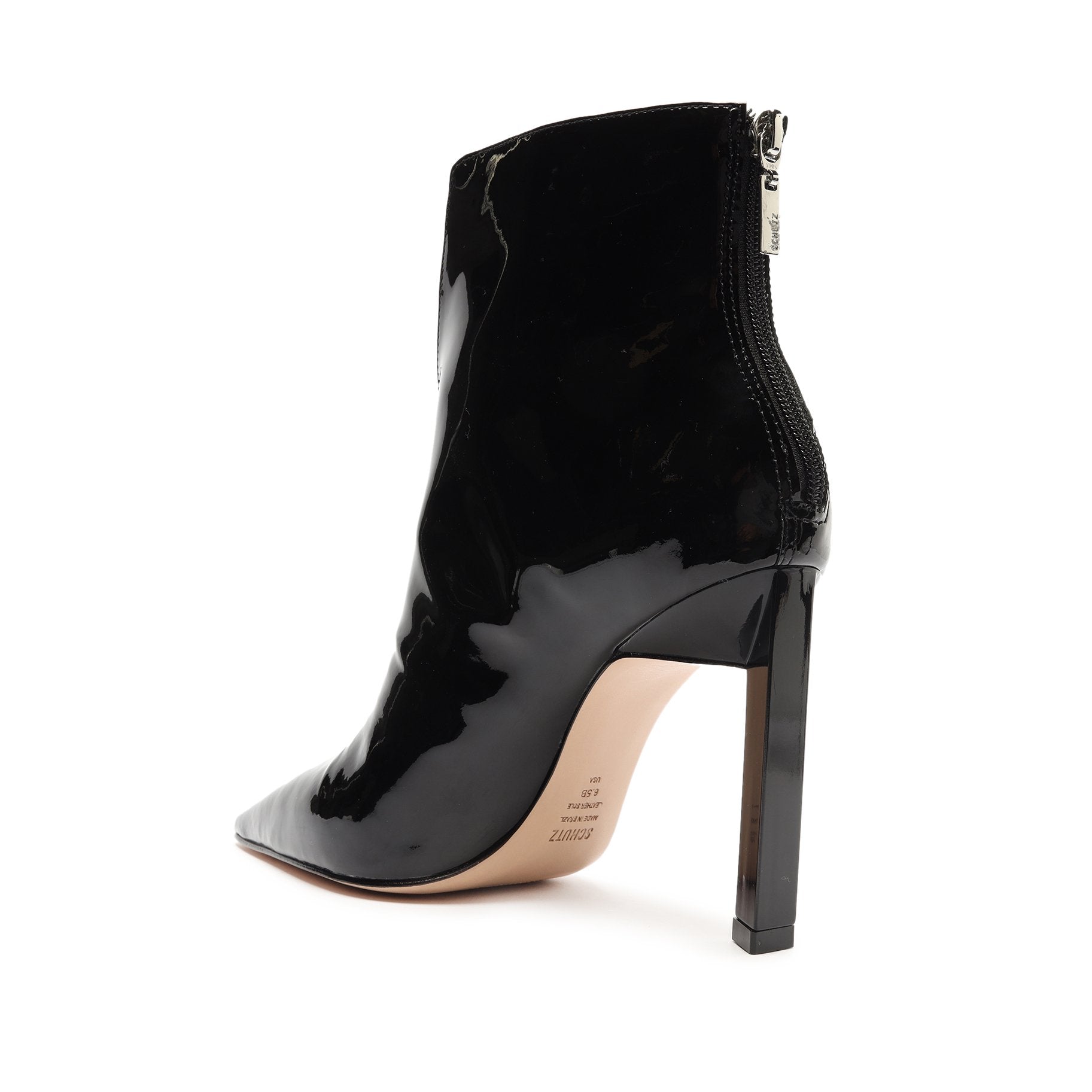 Viha Patent Leather Bootie Booties Sale    - Schutz Shoes