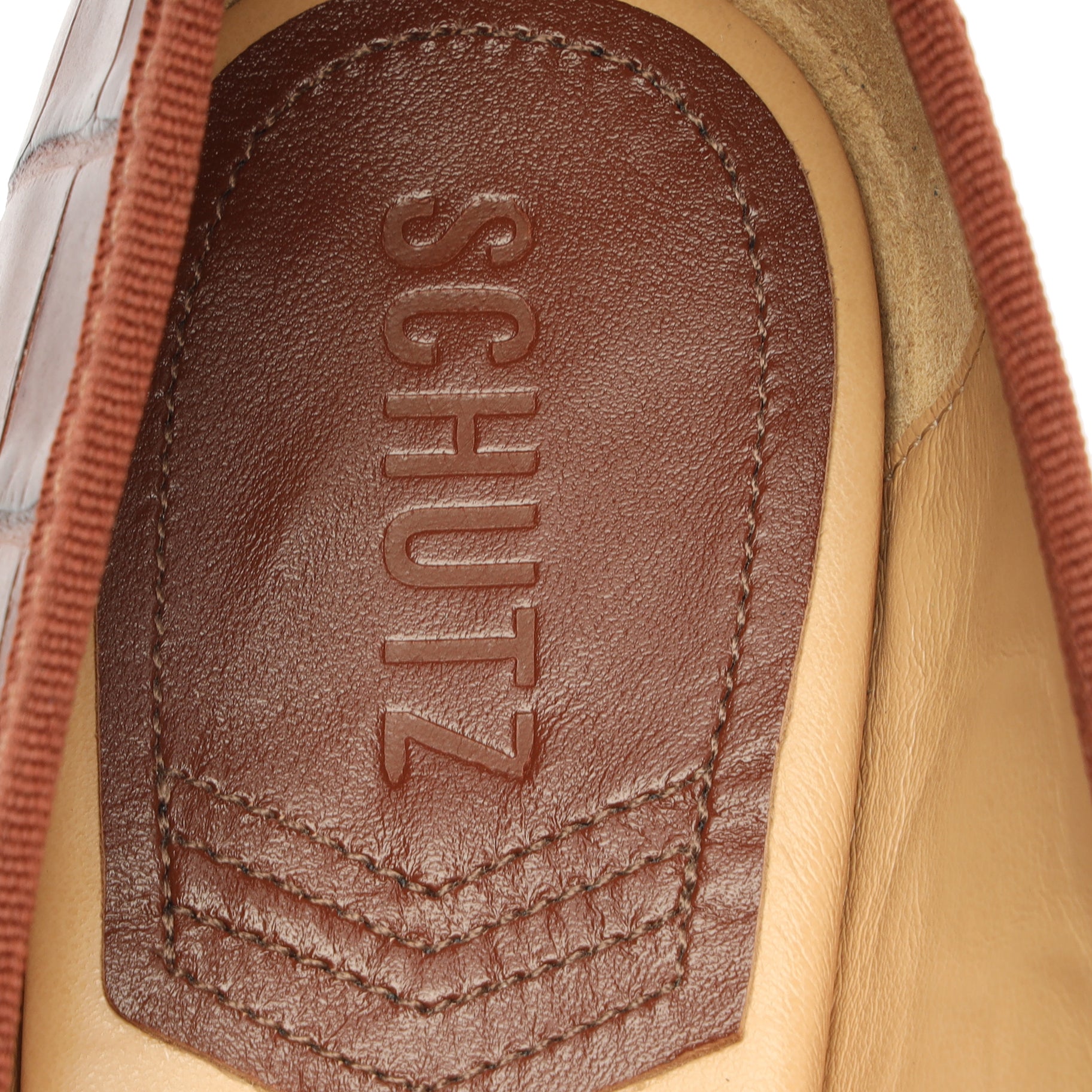 Dal Crocodile-Embossed Leather Flat Flats Sale    - Schutz Shoes