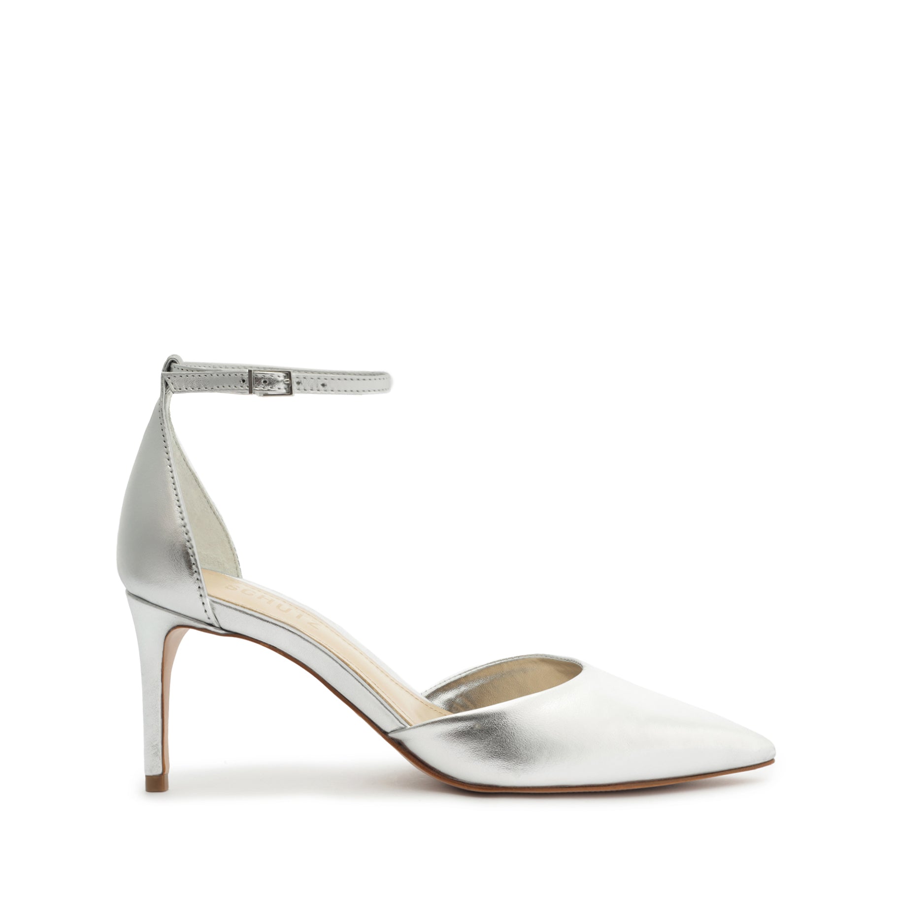 Tamara Casual Metallic Leather Pump Pumps FALL 23 5 Silver Metallic Leather - Schutz Shoes