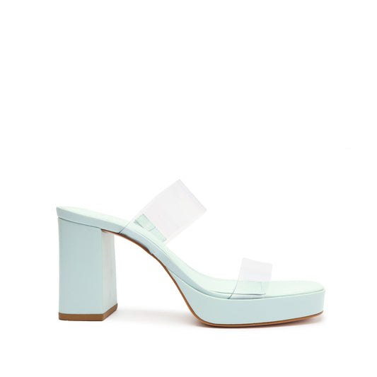 Ariella Platform Vinyl Sandal Sale 5 Soft Sky Vinyl - Schutz Shoes