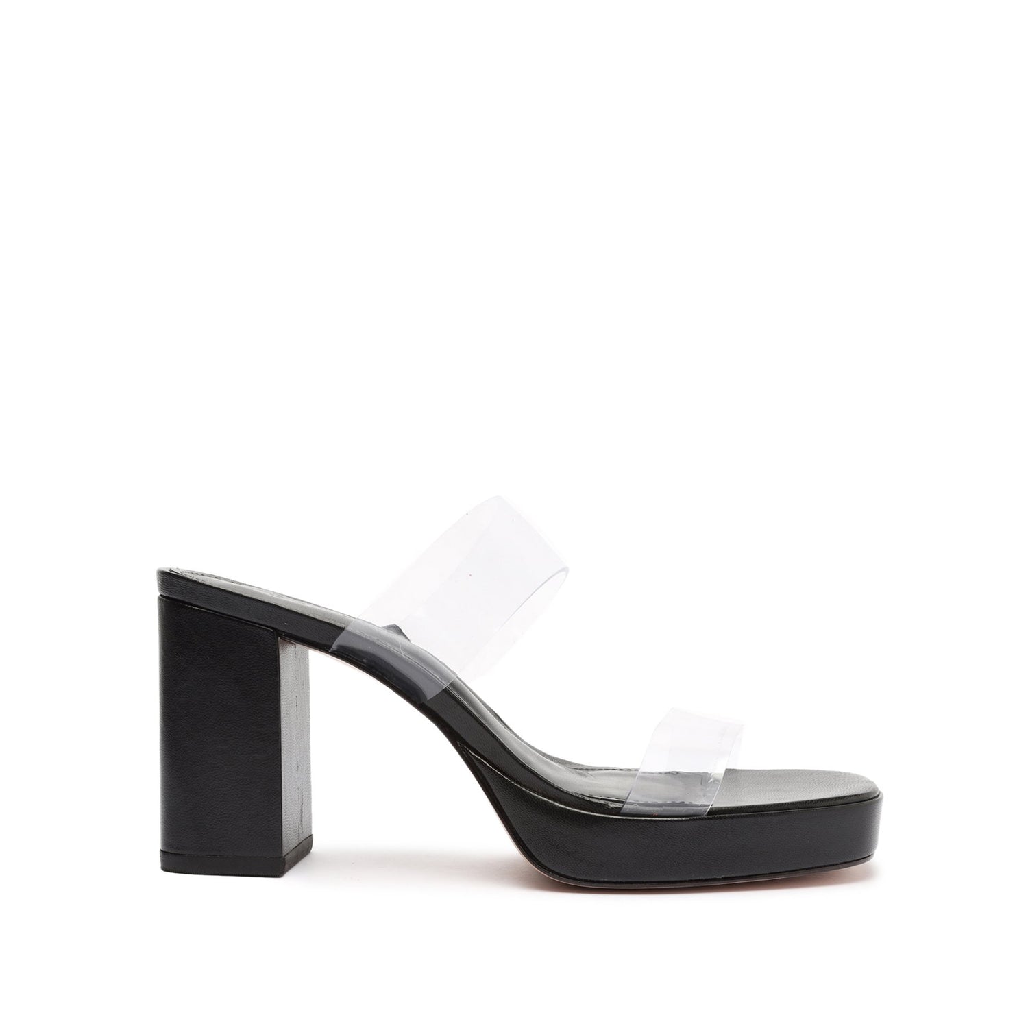 Ariella Platform Vinyl Sandal 5 Black Vinyl - Schutz Shoes
