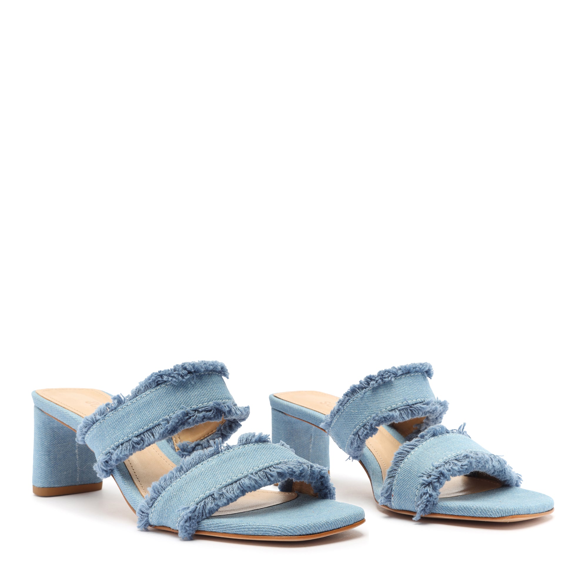 Amely Mid Block Denim Sandal Sandals SPRING 24    - Schutz Shoes