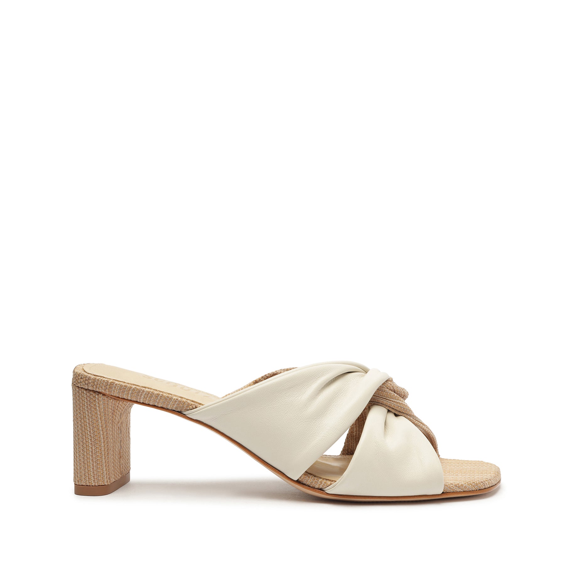 Wendy Mid Nappa Leather Sandal Sandals Spring 23 5 Pearl & Multineutro Nappa Leather - Schutz Shoes