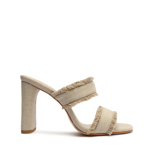 Amely Fabric Sandal SPRING 24 5 Oyster Fabric - Schutz Shoes