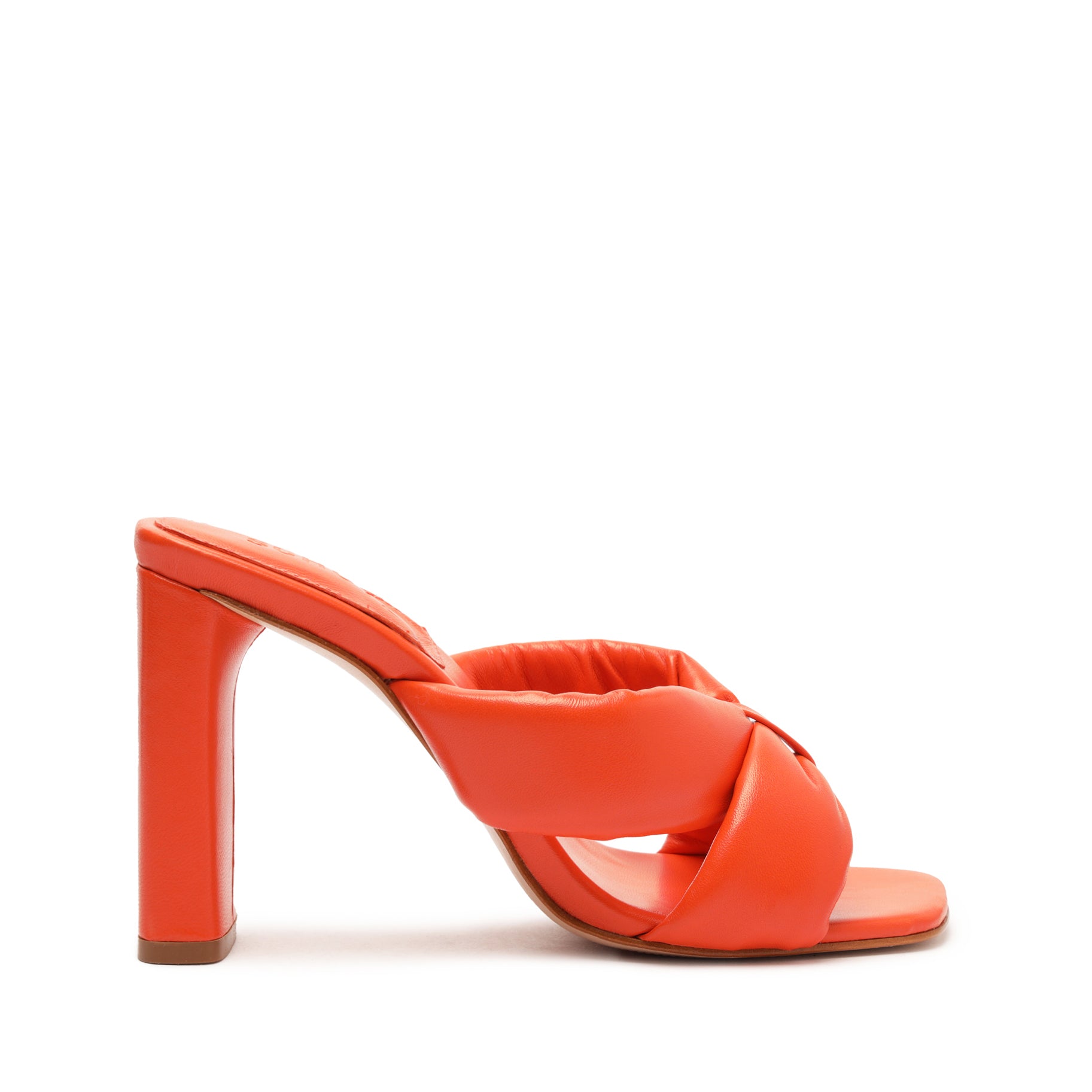 Fairy High Nappa Leather Sandal Sandals Spring 23 5 Flame Orange Nappa Leather - Schutz Shoes