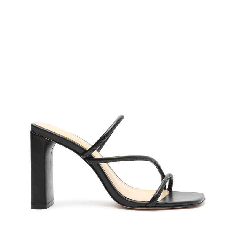 Chessie Nappa Leather Sandal Sandals Spring 23 5 Black Nappa Leather - Schutz Shoes