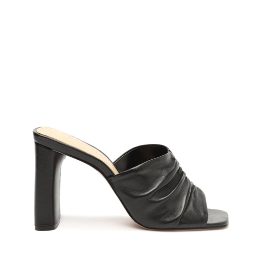 Mallory Leather Sandal Sandals FALL 23 5 Black Nappa Leather - Schutz Shoes