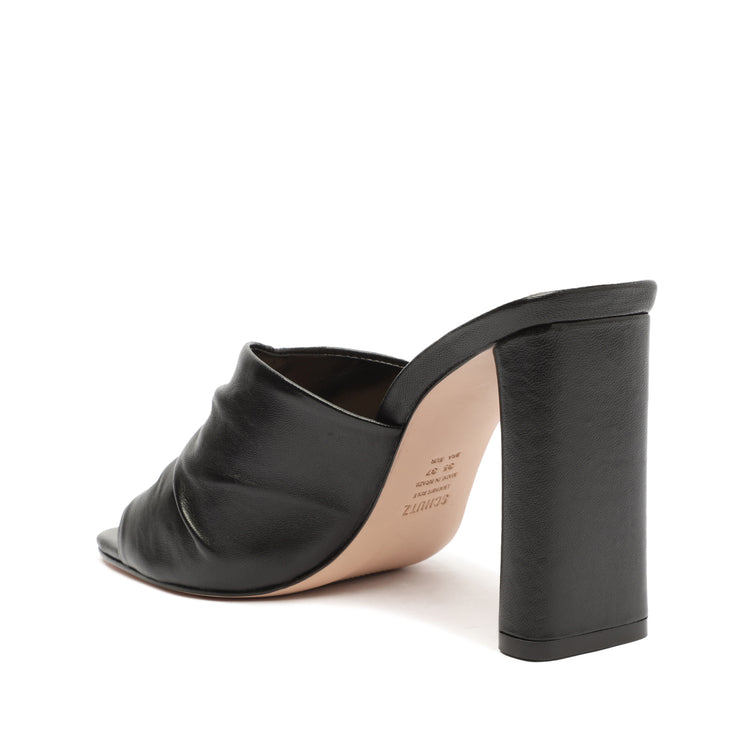 Mallory Nappa Leather Sandal Black